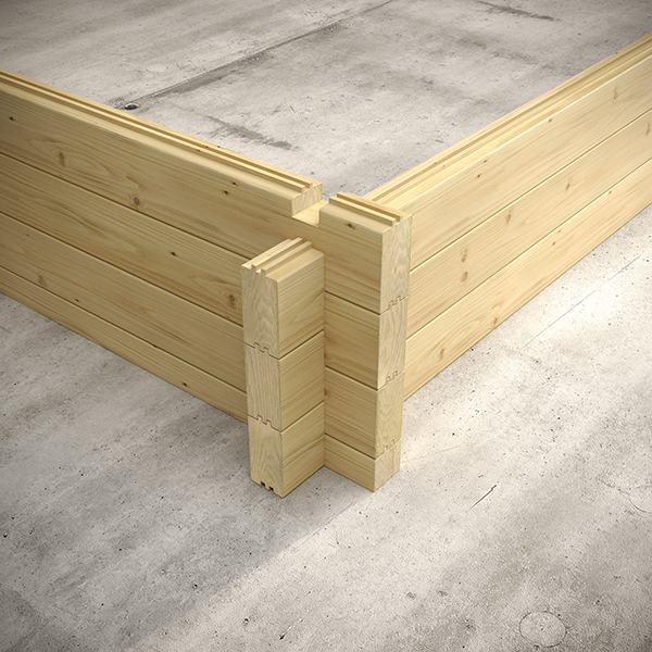 70mm Single Wall Log Profile