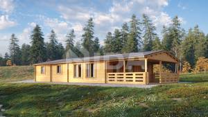 Elderberry Estate residiantial log home. NIDA LOG HOUSES