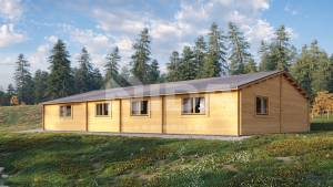 Yew Yard residential log home. NIDA LOG HOUSES