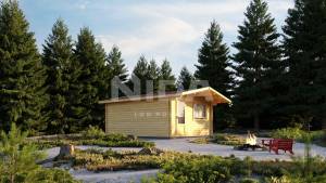 See Breezes garden room. NIDA LOG HOUSES
