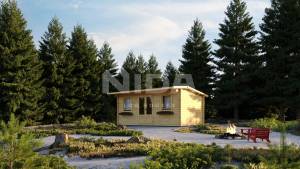 Whispering winds - garden room. Nida log houses.