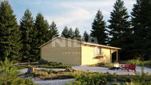 Lilac Isle log cabin. NIDA LOG HOUSES