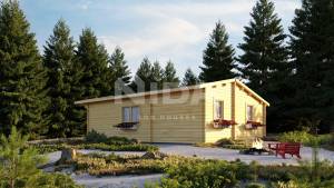 Magnolia Lane log house. NIDA LOG HOUSES