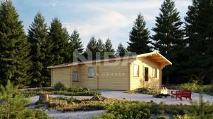 Magnolia Lane log house. NIDA LOG HOUSES