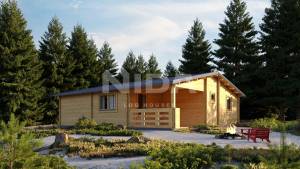 Sunflower Suite residential log home. NIDA LOG HOUSES