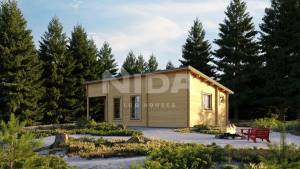 Starlight Shore log house. NIDA LOG HOUSES