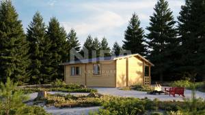 Moosy Joy log house. NIDA LOG HOUSES