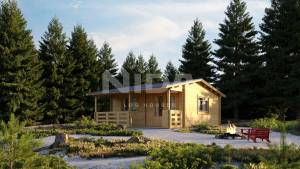 Moosy Joy log house. NIDA LOG HOUSES