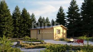 Hazel Groove log house. NIDA LOG HOUSES