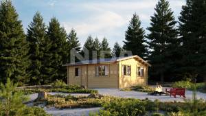 Hazel Groove log house. NIDA LOG HOUSES