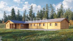 Dreamy Dell residential log home. NIDA LOG HOUSES