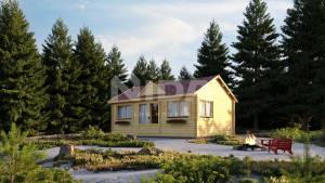 Lakeside Serenity log house. NIDA LOG HOUSES