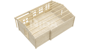 Thicket Lane log house. NIDA LOG HOUSES