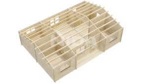 Forest Haven residential log home. NIDA LOG HOUSES