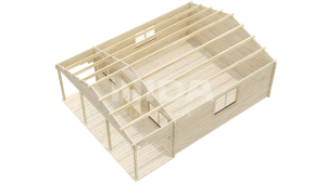 Lilac Isle log cabin. NIDA LOG HOUSES