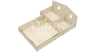 Magnolia Lane log house. NIDA LOG HOUSES