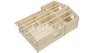 Magnolia Lane log house. NIDA LOG HOUSES