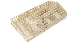 Sunny Retreat residential log home. NIDA LOG HOUSES