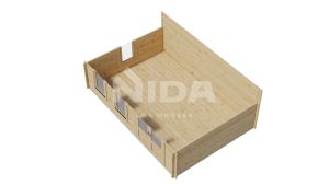 Rustic Refuge garden room. NIDA LOG HOUSES