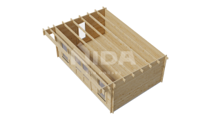 Cypress Snug garden room. NIDA LOG HOUSES