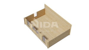 Cypress Snug garden room. NIDA LOG HOUSES