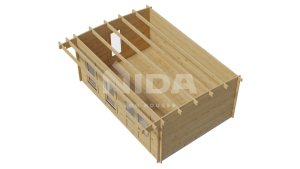 Celestial Bungalow garden room. NIDA LOG HOUSES