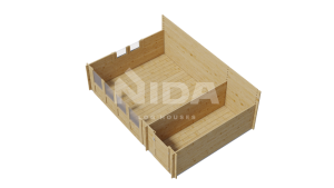 Peaceful Spot log cabin. NIDA LOG HOUSES