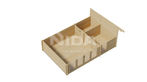 Cedar Cove log house. NIDA LOG HOUSES