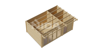 Cedar Cove log house. NIDA LOG HOUSES