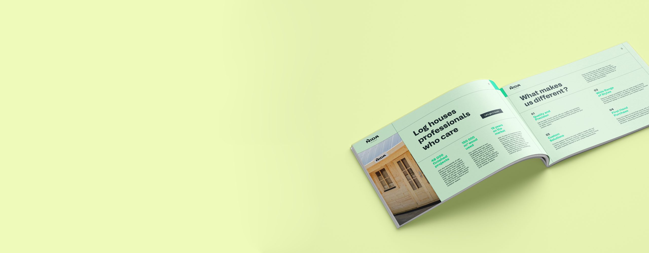 Assembly of log cabin