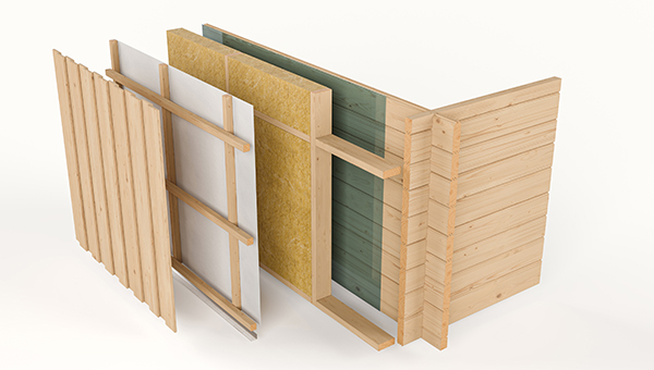 Board on board Wooden Cladding