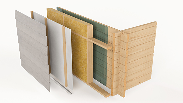 Horizontal Cement Cedral cladding