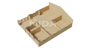 Sunflower Suite residential log home. NIDA LOG HOUSES