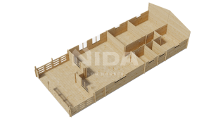 Elderberry Estate residiantial log home. NIDA LOG HOUSES