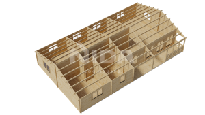 Yew Yard residential log home. NIDA LOG HOUSES