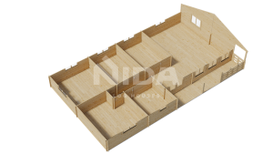 Yew Yard residential log home. NIDA LOG HOUSES