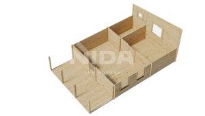 Starlight Shore log house. NIDA LOG HOUSES