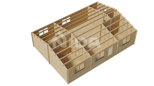 Thunder Trail residential log home. NIDA LOG HOUSES