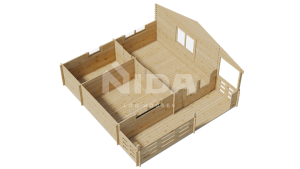 Moosy Joy log house. NIDA LOG HOUSES