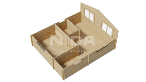 Hazel Groove log house. NIDA LOG HOUSES