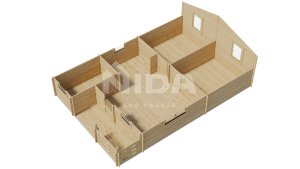 Forest Kingdom log house. NIDA LOG HOUSES