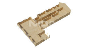 Dreamy Dell residential log home. NIDA LOG HOUSES