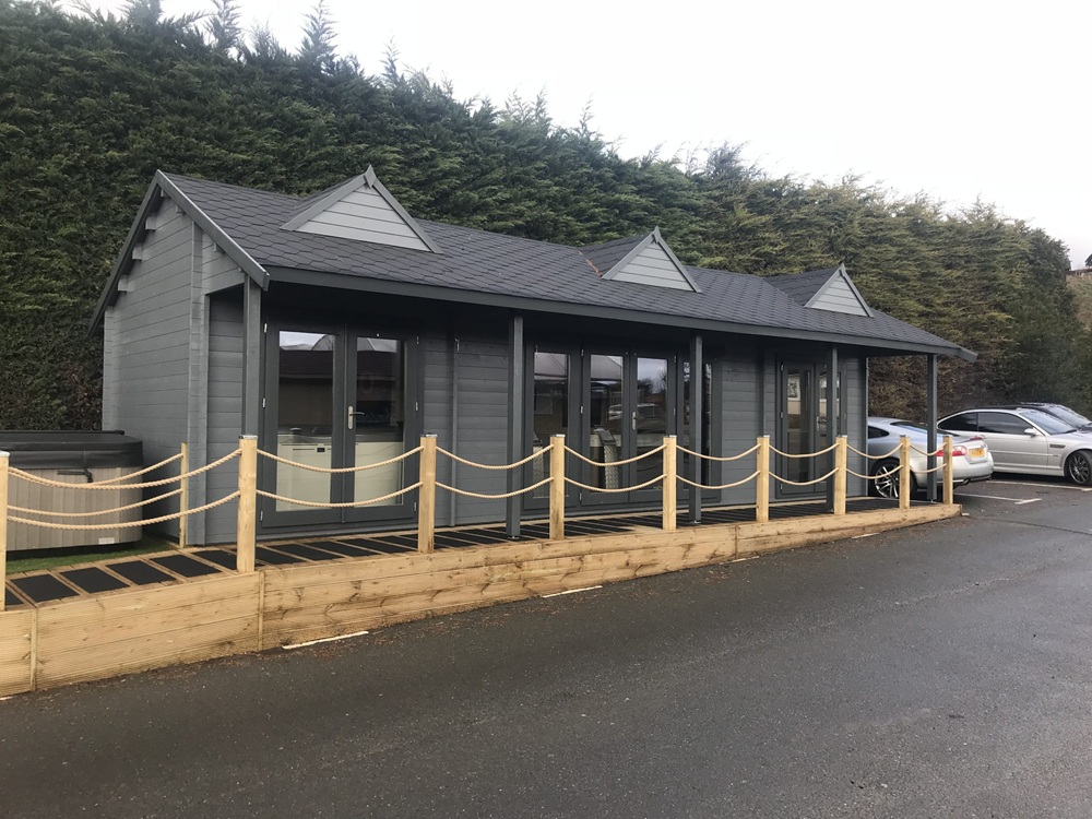 Log house - office building